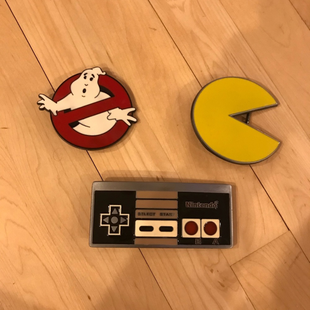 Men’s belt buckles pac man Nintendo